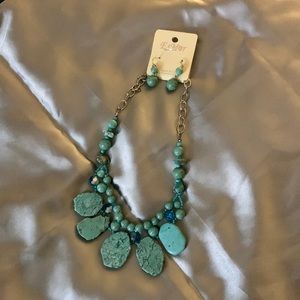 Statement Necklace and Earrings